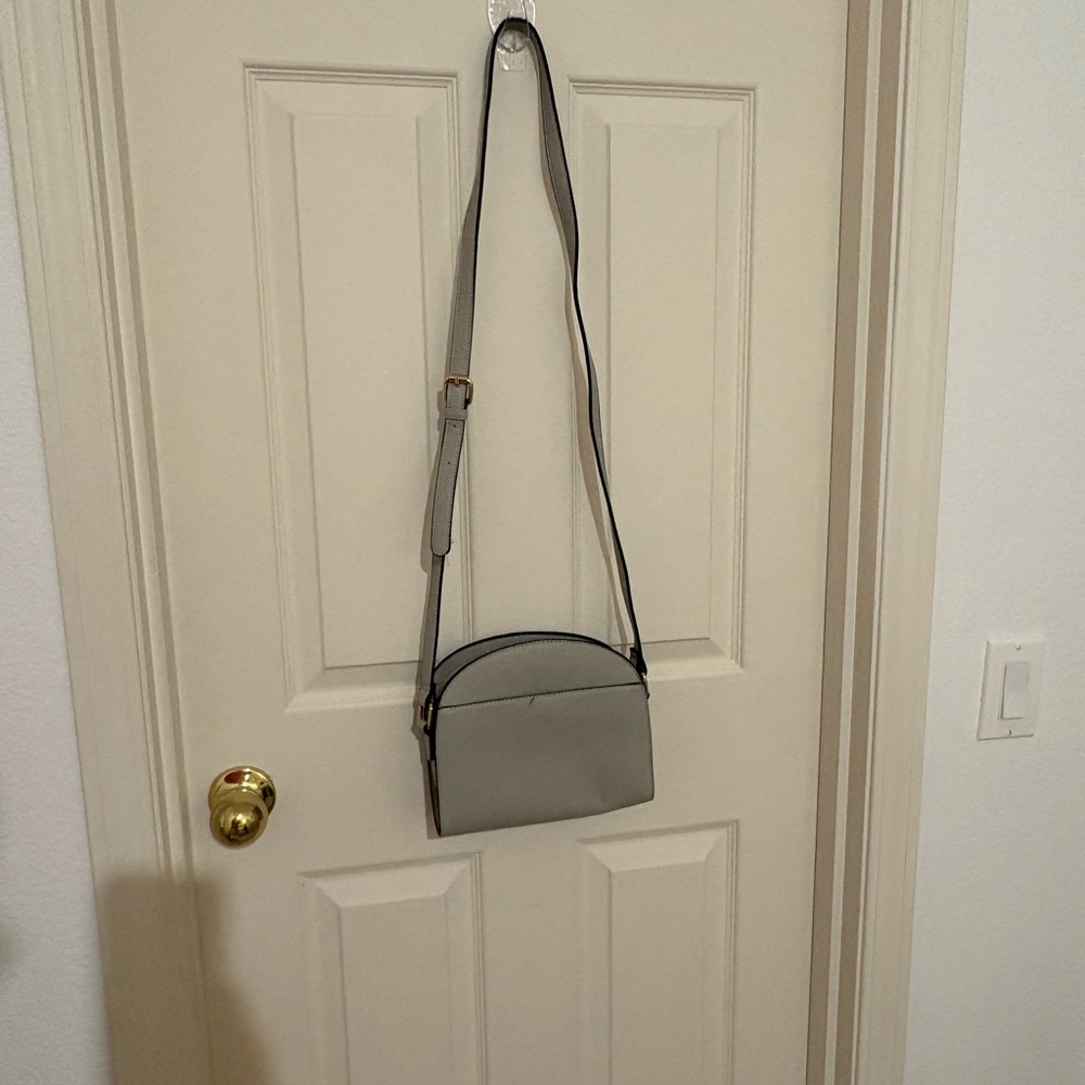 Gray Crossbody Bag